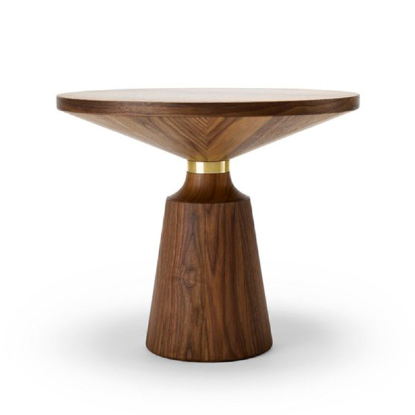 High Quality Nordic Style Hotel Decor Luxury Modern Round Wood Side Table