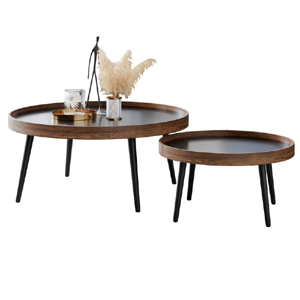 Nordic Modern  luxury Living Room Furniture Oval Wood Mdf room center table