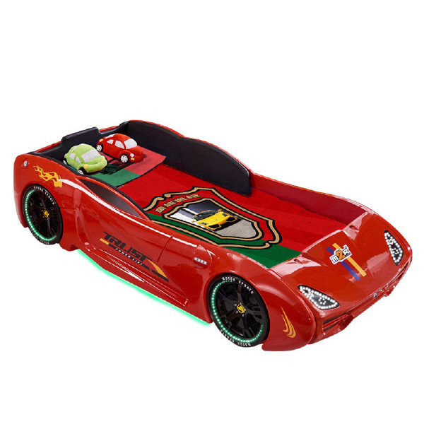 T4 low back  bed environmental protection  intelligent children's car bed cartoon sports car bed